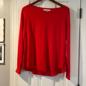 Loft sweater with sheer back